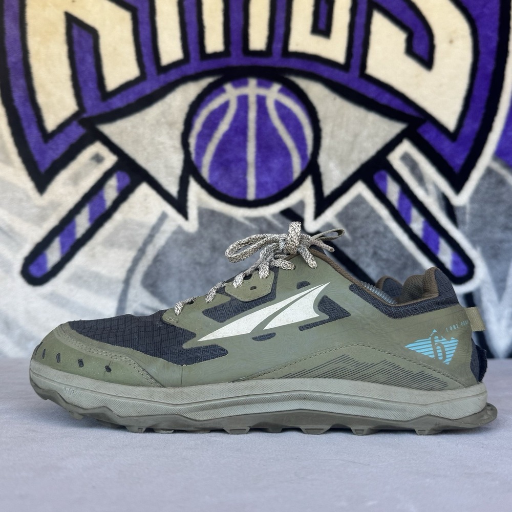 Size 10.5 - Altra Lone Peak 6 Mens Shoes Olive Green Black AL0A547L315